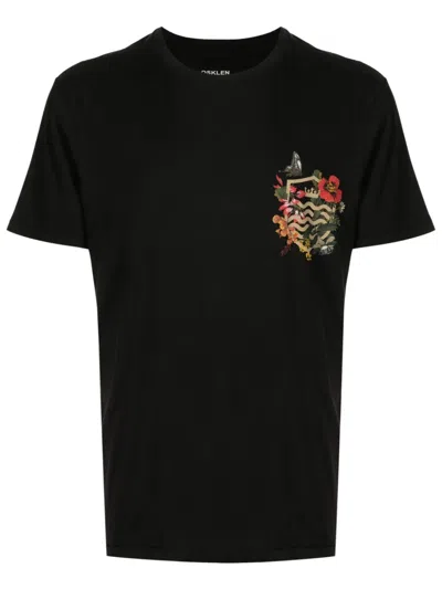 Osklen Graphic-print Cotton T-shirt In Black