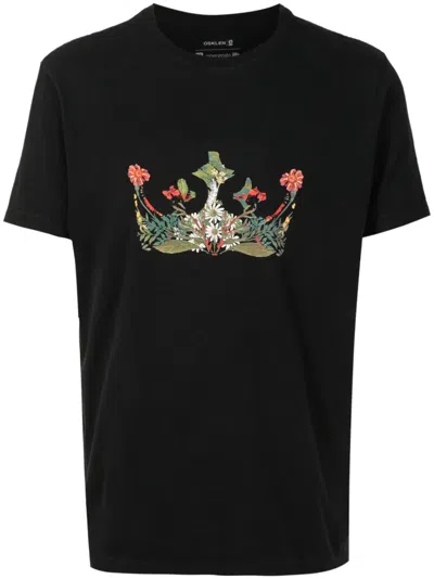 Osklen Graphic-print Cotton T-shirt In Black