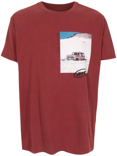 Osklen Graphic-print Cotton T-shirt In Red