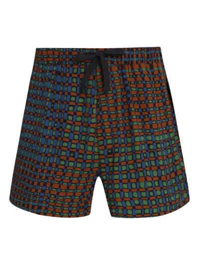 Osklen Graphic-print Shorts In Brown