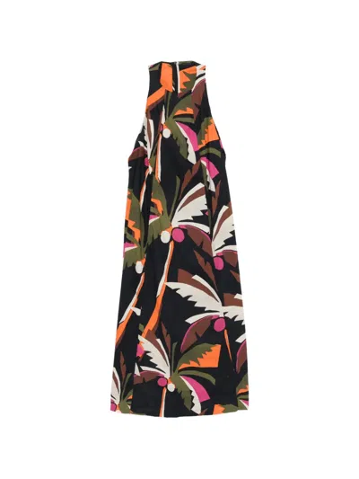 Osklen Graphic Sleeveless Dress In Multi