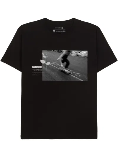 Osklen Graphic Stamp T-shirt In Black