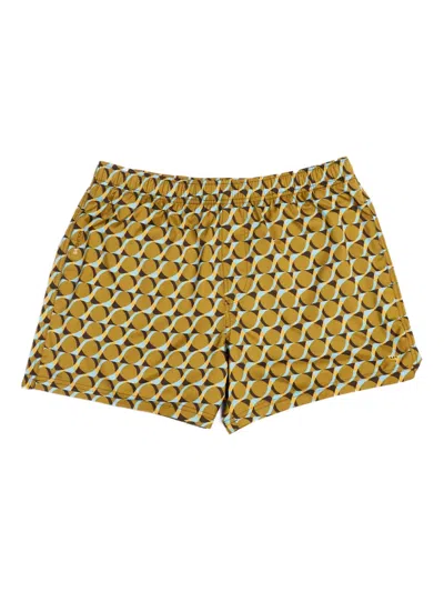 Osklen Graphic-waves Swim Shorts In Green