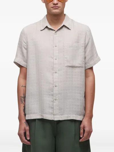 Osklen Grid-pattern Shirt In Neutral