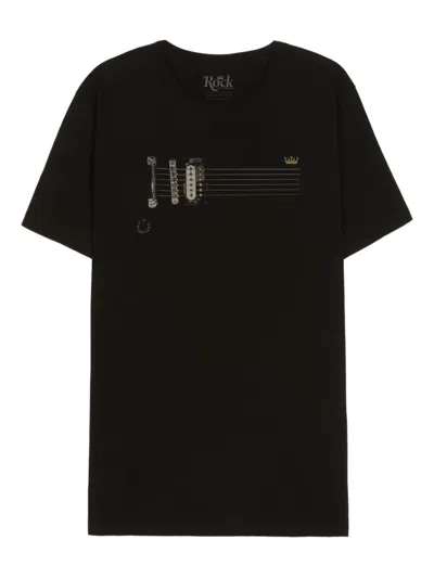 Osklen Guitar-print T-shirt In Black