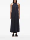 Osklen Halterneck Drawstring Dress In Black