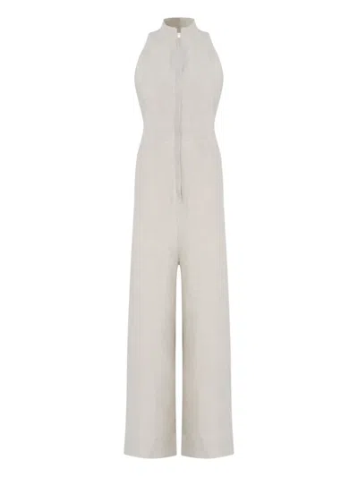 Osklen High-neck Jumpsuit In Neutral