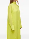 Osklen High-neck Long Dress In Yellow