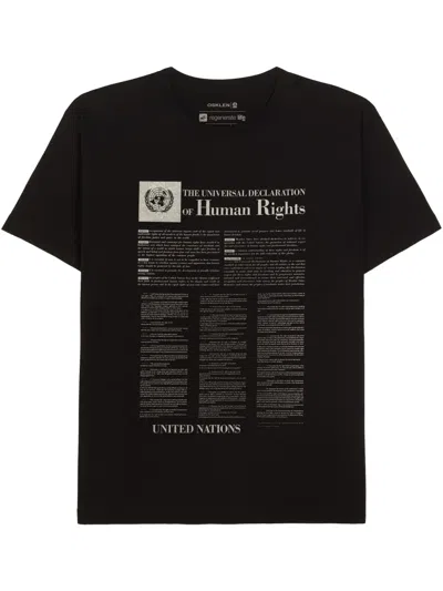Osklen Human Rights T-shirt In Black