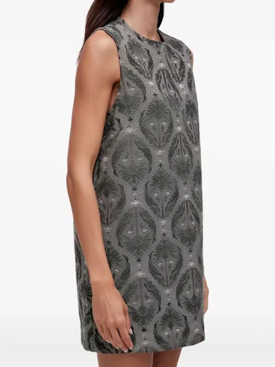 Osklen Imperial Jacquard Dress In Green