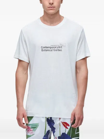 Osklen Inhotim Botanical T-shirt In White
