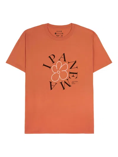 Osklen Ipanema Graphic-print T-shirt In Orange