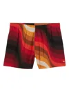 Osklen Ipanema Wave-pattern Swim Shorts In Red