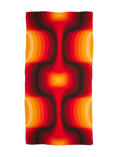 Osklen Ipanema Wave-print Scarf In Multi
