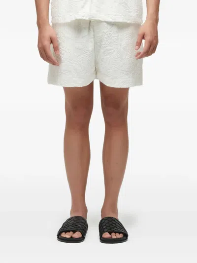 Osklen Jacquard Bermuda Shorts In White
