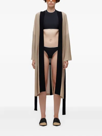 Osklen ベルテッド ニットコート In Black