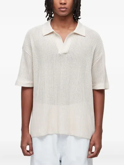 Osklen Knitted Polo Shirt In White