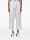 Osklen Laise Eyelet-detail Drawstring Trousers In White