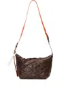 Osklen Large Bakare Quilted Leather Shoulder Bag In Brown