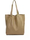 Osklen Large Leather Tote Bag In Gray