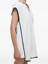 Osklen Layered Hooded Dress In White