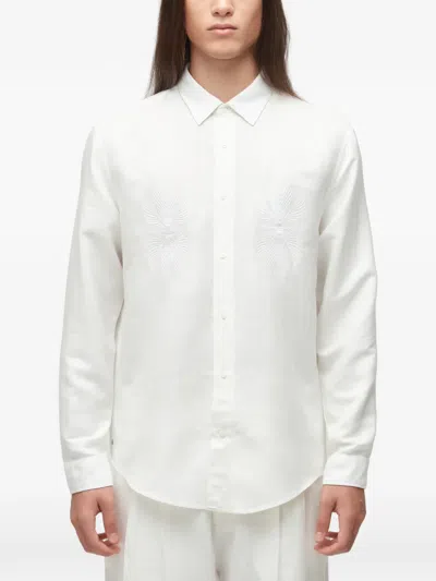Osklen Leaf-embroidered Shirt In White
