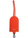Osklen Leather Keychain In Orange