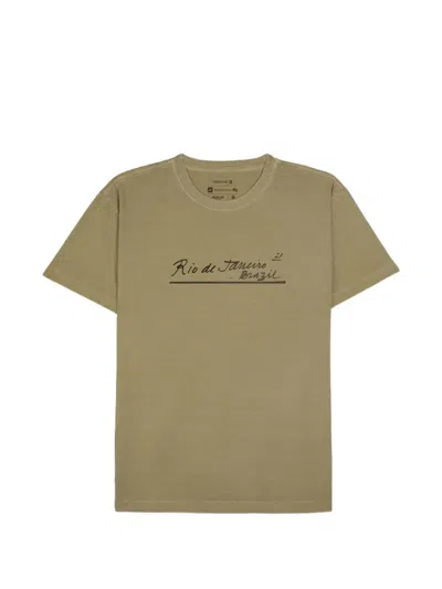 Osklen Letter-print T-shirt In Neutral