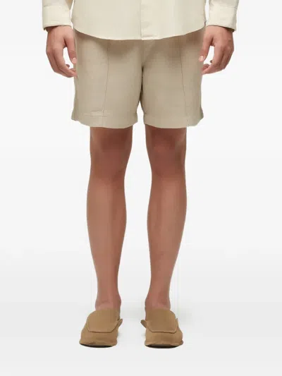 Osklen Linen Bermuda Shorts In Gray