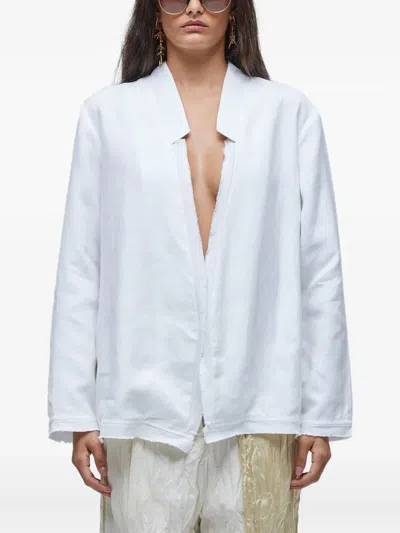 Osklen Linen Blazer In White