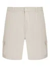 Osklen Linen-blend Bermuda Shorts In White