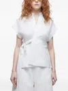 Osklen Linen-blend Wrap Blouse In White