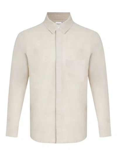 Osklen Linen Long-sleeve Shirt In White