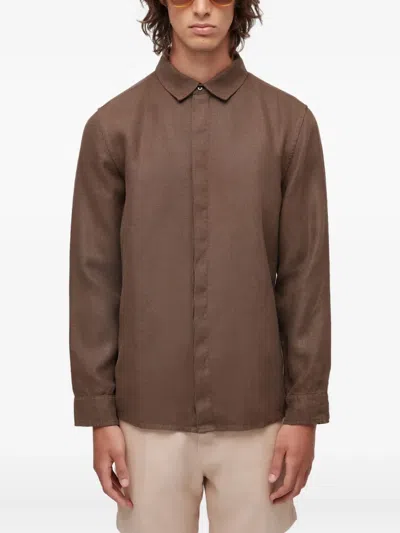 Osklen Linen Shirt In Brown