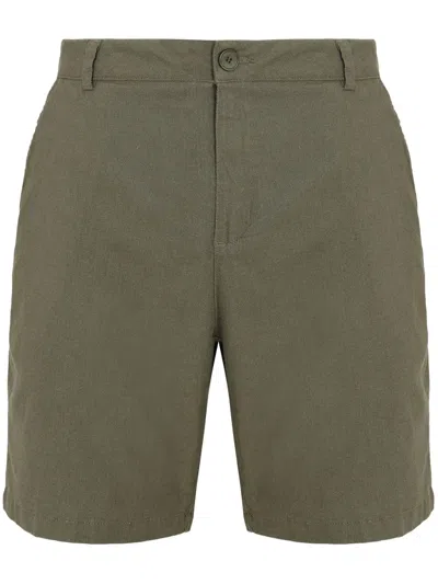 Osklen Linen Shorts In Green
