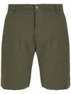 Osklen Linen Tailored Shorts In Green