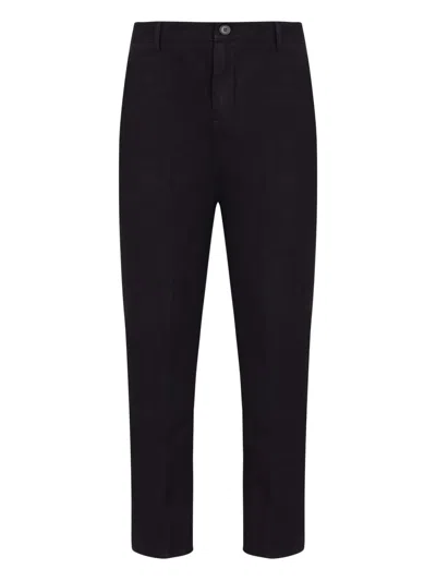 Osklen Linen Tailored Trousers In Black