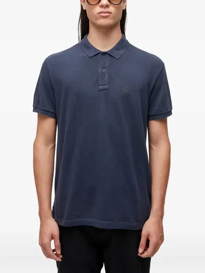 Osklen Logo-detail Polo Shirt In Blue