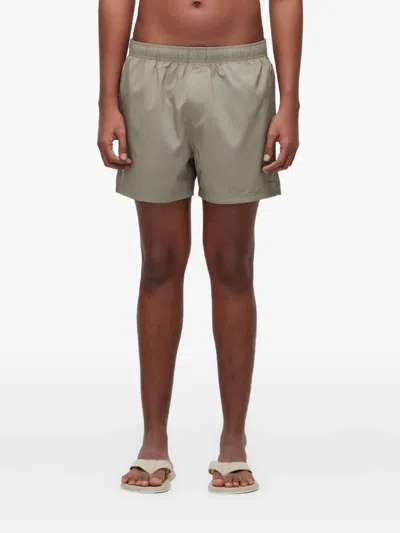 Osklen Logo-detail Swim Shorts In Neutral
