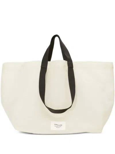 Osklen Logo-patch Tote Bag In White