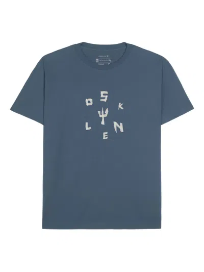 Osklen Logo-plaque T-shirt In Blue