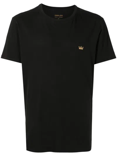 Osklen Logo-print Cotton T-shirt In Black