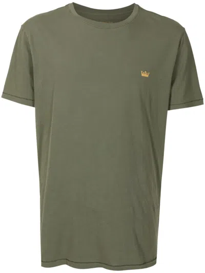 Osklen Logo-print Cotton T-shirt In Green
