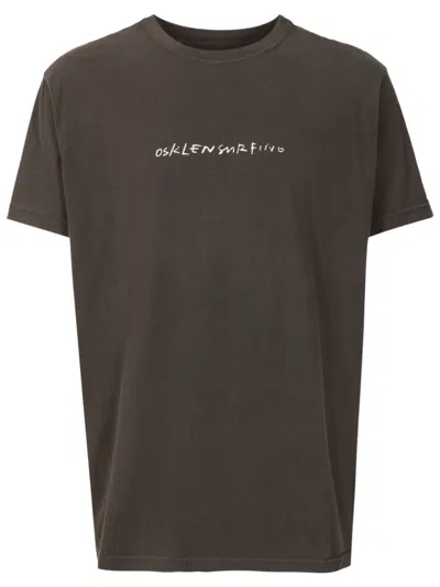 Osklen Logo-print Cotton T-shirt In Gray