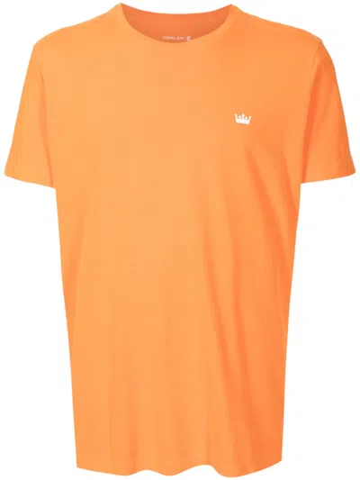 Osklen Logo-print Cotton T-shirt In Orange