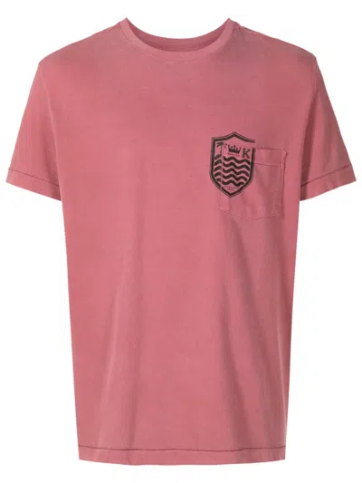 Osklen Logo-print Cotton T-shirt In Pink