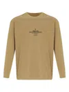 Osklen Logo-print Long-sleeve Top In Gold