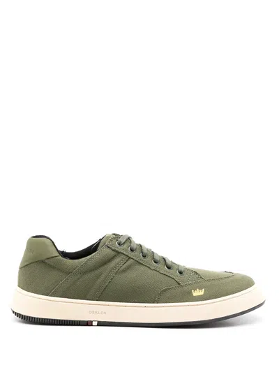 Osklen Logo-print Low Top Sneakers In Green