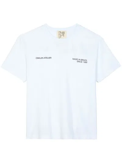 Osklen Logo-print T-shirt In White