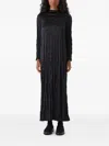 Osklen Long Sleeve Midi Dress In Black